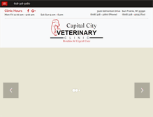 Tablet Screenshot of capitalcityvetclinic.com